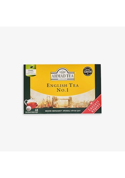 Ahmad Tea English Tea No.1 Demlik Poşet Çay 48 Li 153 G