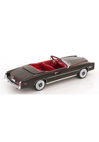 1:18 Ölçek Mcg 1976 Cadillac Eldorado Convertible Diecast Metal Minyatür Model Araba 25cm