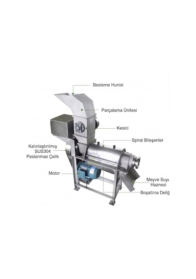 Dalle Dl-qd05 Meyve Parçalama Ve Sıkma Makinesi Endüstriyel Soğuk Pres Sıkacağı Extractor Makine