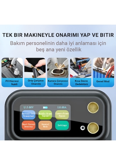 Awithz Mc2 5'i 1 Arada Çok Fonksiyonlu Onarım İstasyonu 4000mah Bataryalı Punta Kaynağı Ve Kısa Devre Dedektörü