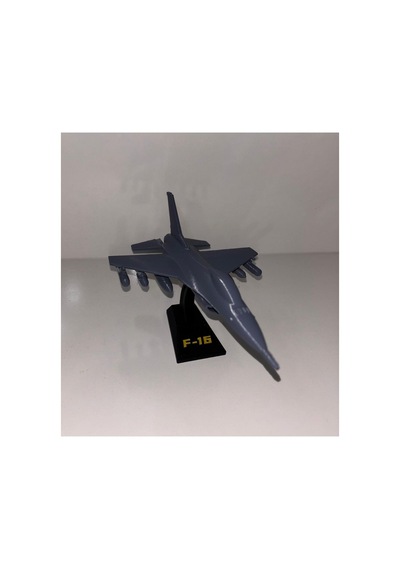 F-16 Fighting Falcon 3d Baskı Maket Boyanabilir Savaş Uçağı Modeli