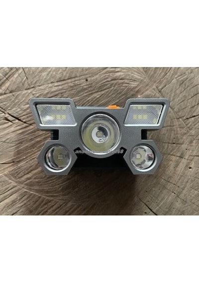 Panther Pro 5501 Şarjlı Kafa Lambası Led Lamba Kamp Lambası 5 Led Led Çok Renkli