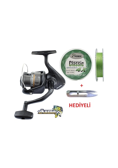 Okuma Revenger Rv-40 Fd İp Misina Sarılı Olta Makinesi