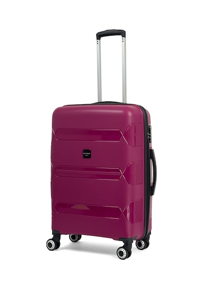 Reymond Luggage Lucas Polipropilen Kırılmaz Valiz, Orta Boy Bordo