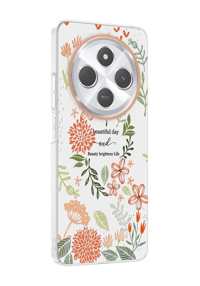 Redmi 14c 4g Kılıf Kamera Korumalı Desenli Zore Klip Kapak - Beautiful -