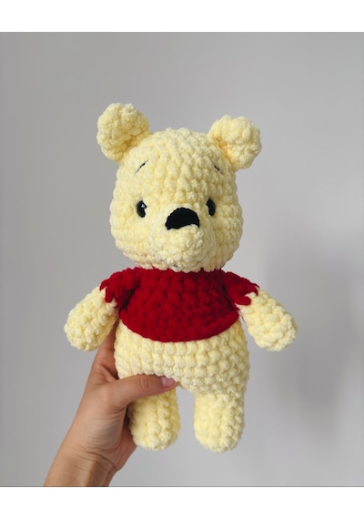 Winnie The Pooh-winnie Peluş Oyuncak Kırmızı - Sarı