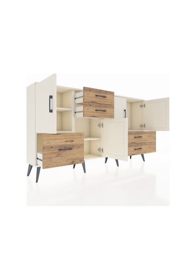 Arges Konsol 4 Raflı 5 Çekmeceli 4 Kapaklı 176x30x99 Aytaşı-aytaşı/çam Aytası/atlas Çam - Aytası Arges Konsol 4 Raflı 5 Çekmeceli 4 Kapaklı 176x30x99 Aytaşı-aytaşı/çam Aytası/atlas Çam - Aytası