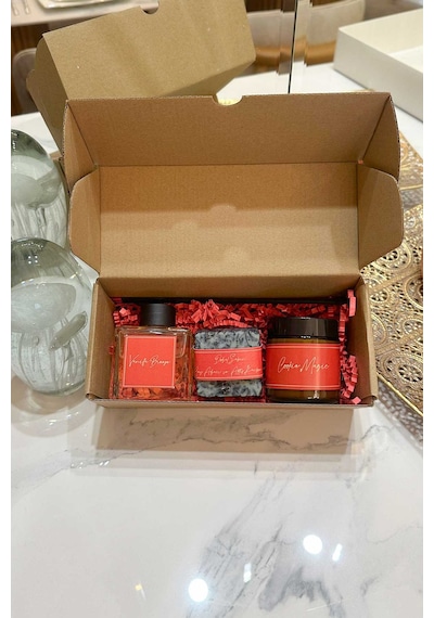Sevgililer Günü Hediye Paketi Spicy Hediyelik Sevgililer Günü Seti, Mum Hediye Kutusu