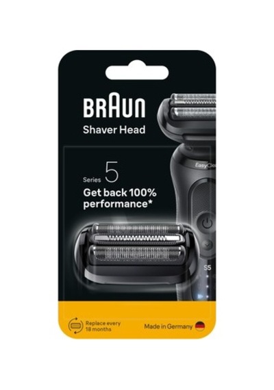 Braun 54b Tıraş Makinesi Yedek Başlığı Series 5 İçin Siyah Renk Kolay Temizlik Ve Uzun