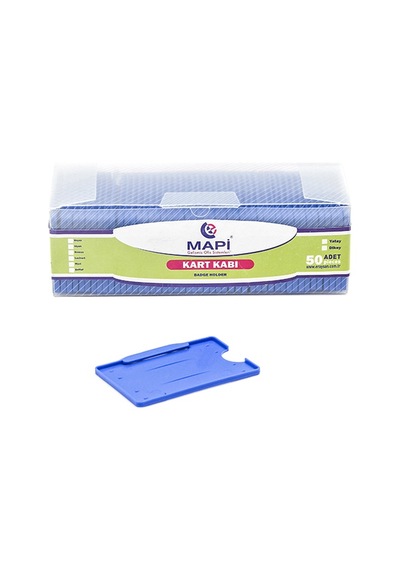 Mapi Kart Kabı Yatay 86X54Mm 50 Adet Mavi