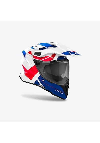 Airoh Commander 2 Reveal Blue Red Gloss Kask Mavi - Kırmızı