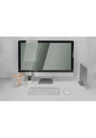 Dikey Notebook Standı, Alüminyum Gümüş