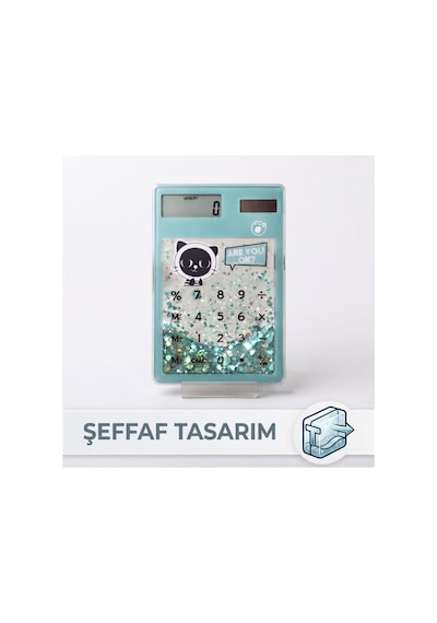 Şeffaf Hesap Makinesi - Sevimli Simli Tasarım Diğer