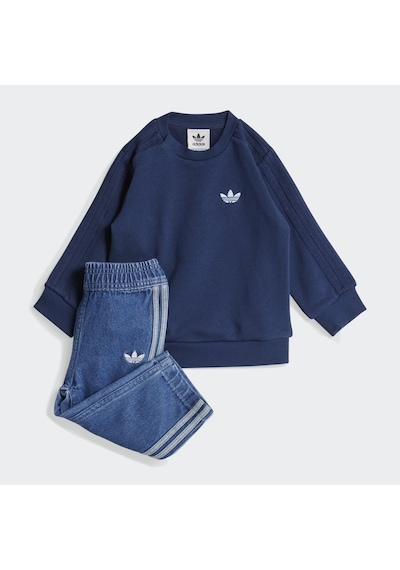 Adidas Jd5826 Denım Crew Set Çocuk Eşofman Takımı Lacivert