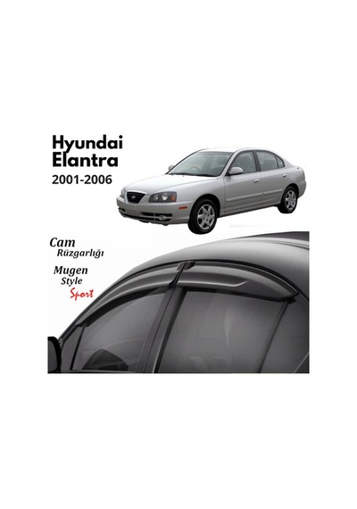 Hyundaı Elantra 2003-2010 4Lü Mugen Cam Rüzgarlığı