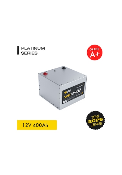 Werer Energy 12V 400Ah LiFePO4 Platinum Series Bluetooth'lu Lityum Demir Fosfat Akü