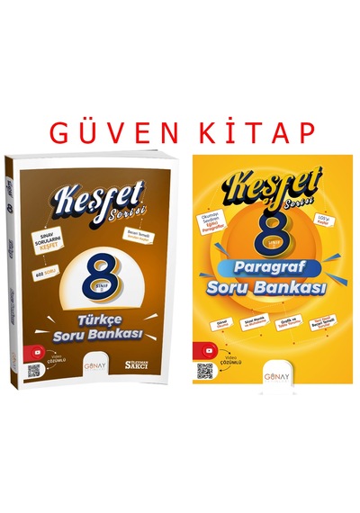 Günay Yayınları 8.sınıf Lgs Keşfet Türkçe Paragraf S.b. Seti