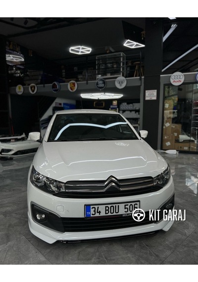Kit Garaj Citroen C-elysee 2017-2023 Boyasız Plastik Ön Ek