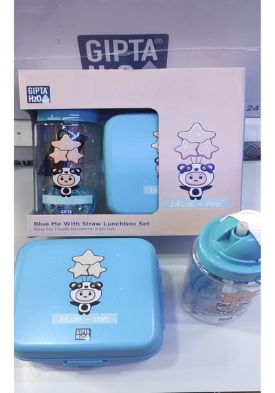 Gıpa Blue Me Trıtan Matara + Beslenme Kabı Mavi