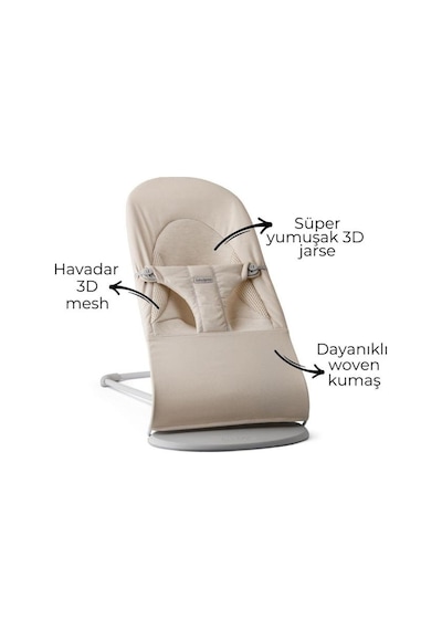 Babybjörn Balance Soft Woven Jersey Üçlü Kumaş / Light Beige