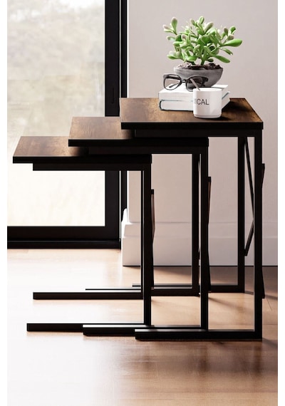 Ceramical ZG1 Zigon Metal Sehpa 3'lü Sakramento