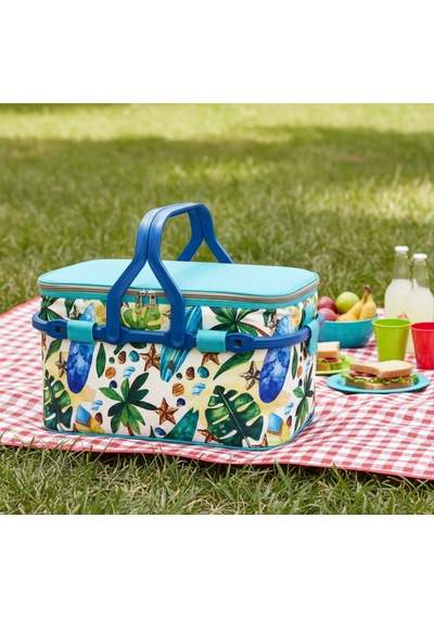 25 Lt Piknik Sepeti 1308 Picnic Bag -362 Karışık/Çok Renkli