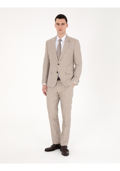 Pierre Cardin Erkek Bej Takım Elbise 50285350-vr011 Bej