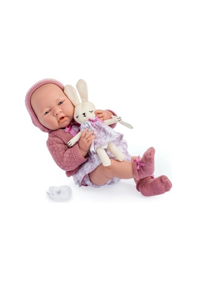 Berenguer Boutique Oyuncak Bebek 38 Cm - Pembe Hırka Ve Tavşanlı