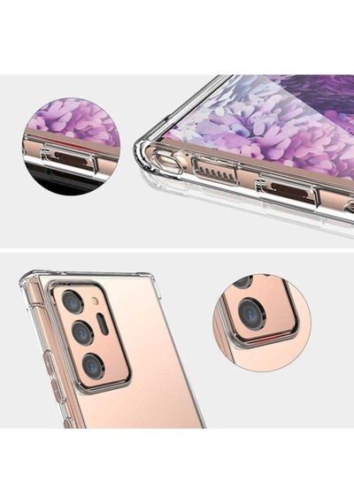 Galaxy Note 20 Ultra Kılıf Zore Nitro Anti Shock Silikon Renksiz