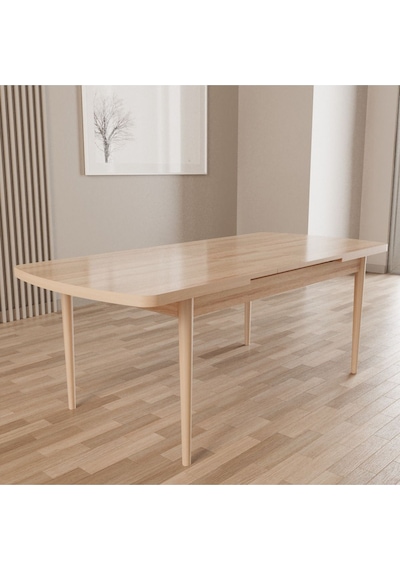 Merona Sonomo 80x132 Mdf Ahşap Ayaklı Açılır Mutfak Masası, Yemek Masası, Salon Masası Sonomo Merona Sonomo 80x132 Mdf Ahşap Ayaklı Açılır Mutfak Masası, Yemek Masası, Salon Masası Sonomo