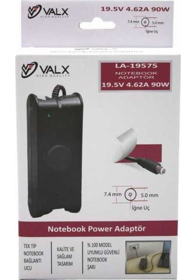 Valx La-19575 19.5V 4.62A 90W 7.4X5.0 Laptop Adapt