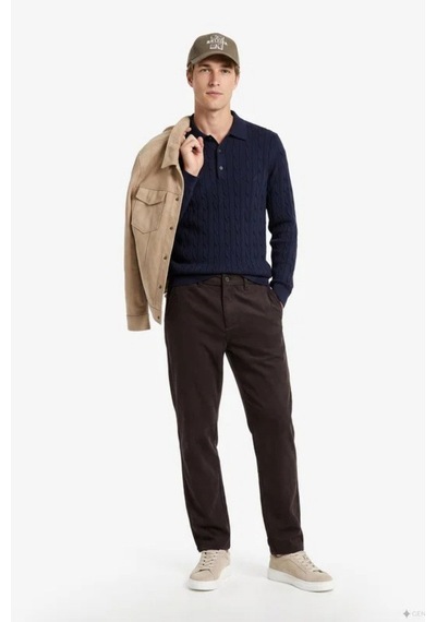 Nautica Erkek Lacivert Regular Fit Triko Kazak-24803