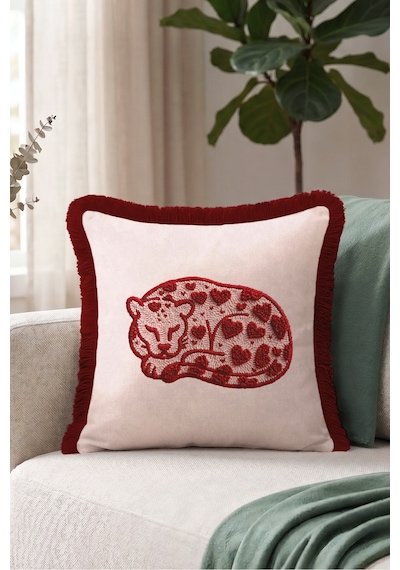 Sevimli Leopar Pudra Saçaklı Yastık Kılıfı Kılıfı - Romantik Pudra Bordo Püsküllü Kırlent Kılıfı Kayıp Kanyon Nektar Sevimli Leopar Pudra Saçaklı Yastık Kılıfı Kılıfı - Romantik Pudra Bordo Püsküllü Kırlent Kılıfı Kayıp Kanyon Nektar