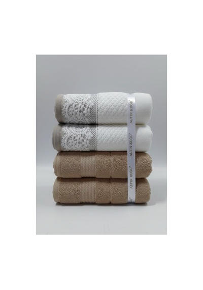 Evony Trendy Havlu- 4 Adet 50x90cm A.kahve Bej