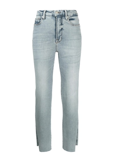 Good American Şık Ve Rahat Düz Kesim Pantolon Light Blue