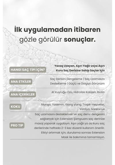 Extension Saç Derisi Şampuanı 350 Ml Arındırma & Sebum Dengesi 3 Paketi