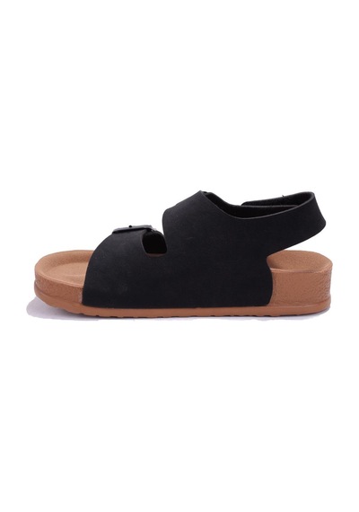 Fly Soft S961 Siyah Ortopedik Günlük Erkek Çocuk Spor Sandalet Siyah
