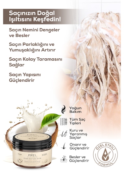 Pxel Onarıcı Saç Maskesi 300 ML