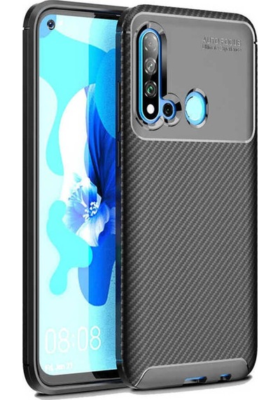 Huawei P20 Lite 2019 Kılıf Zore Negro Silikon Kapak Siyah