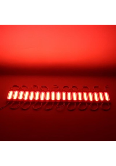 12 Volt 2 Watt Kırmızı Modül Led 68x16 Mm