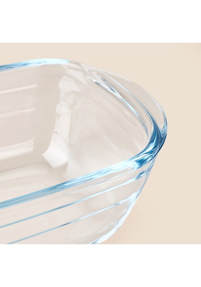 Glass Granada Cam Fırın Kabı - 17x5 Cm Çok Renkli