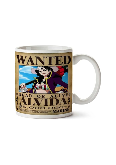 Wanted Alvida Anime Aranıyor İki Tarafı Baskılı Kupa Bardak Çok Renkli