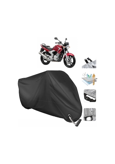 Yamaha Ybr 250 Motosiklet Branda (Bağlantı, Kilit Uyumlu)-Siyah (457276975)