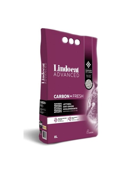 Lindocat Tozsuz Aktif Karbon Topaklaşan Bentonit Kedi Kumu 8 L