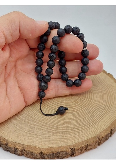 Lav Taşı 33lük Özel Tasarım Tesbih 8mm 1865 Çok Renkli