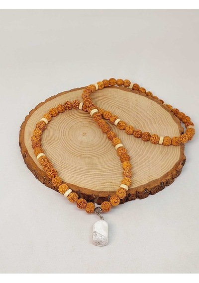 Havlit Taşlı Rudraksha Tohum Kolye Dolama Bileklik 8mm 49714