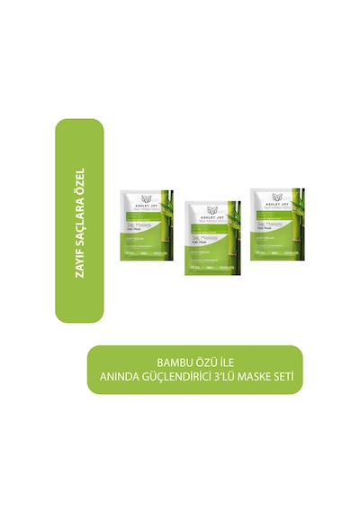 Ashley Joy Saçlar &Dolgunlaştırıcı Saç Bakım Maskesi 30 ML 3 Adet Avantajlı Set