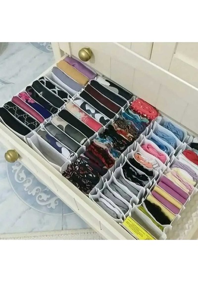 Cepli Organizer L Boy 8 Gözlü Kumaş Siyah Diğer