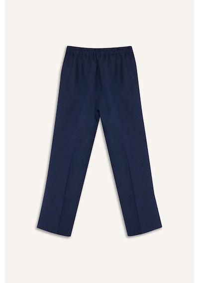 DeFacto %100 Keten Straight Fit Esnek Belli Cepli Pantolon D4388AX25SMNV31