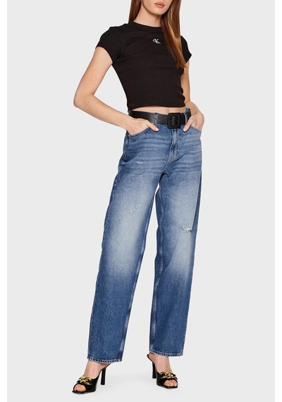 Calvin Klein Bayan T Shirt J20j218337 Beh Siyah Siyah
